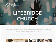 Tablet Screenshot of lifebridge.tv